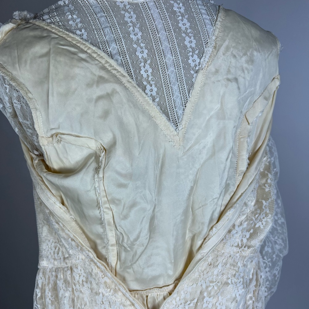 VINTAGE 70s GUNNE SAX Long Sleeve Edwardian Victorian Style Wedding Dress - Picture 7 of 8